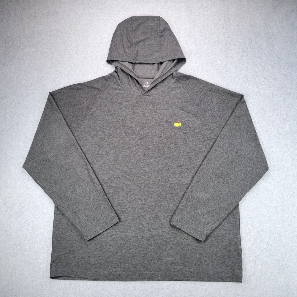 Masters Tech Golf Hoodie Mens XL Gray Heather Performance Stretch MT7550-006